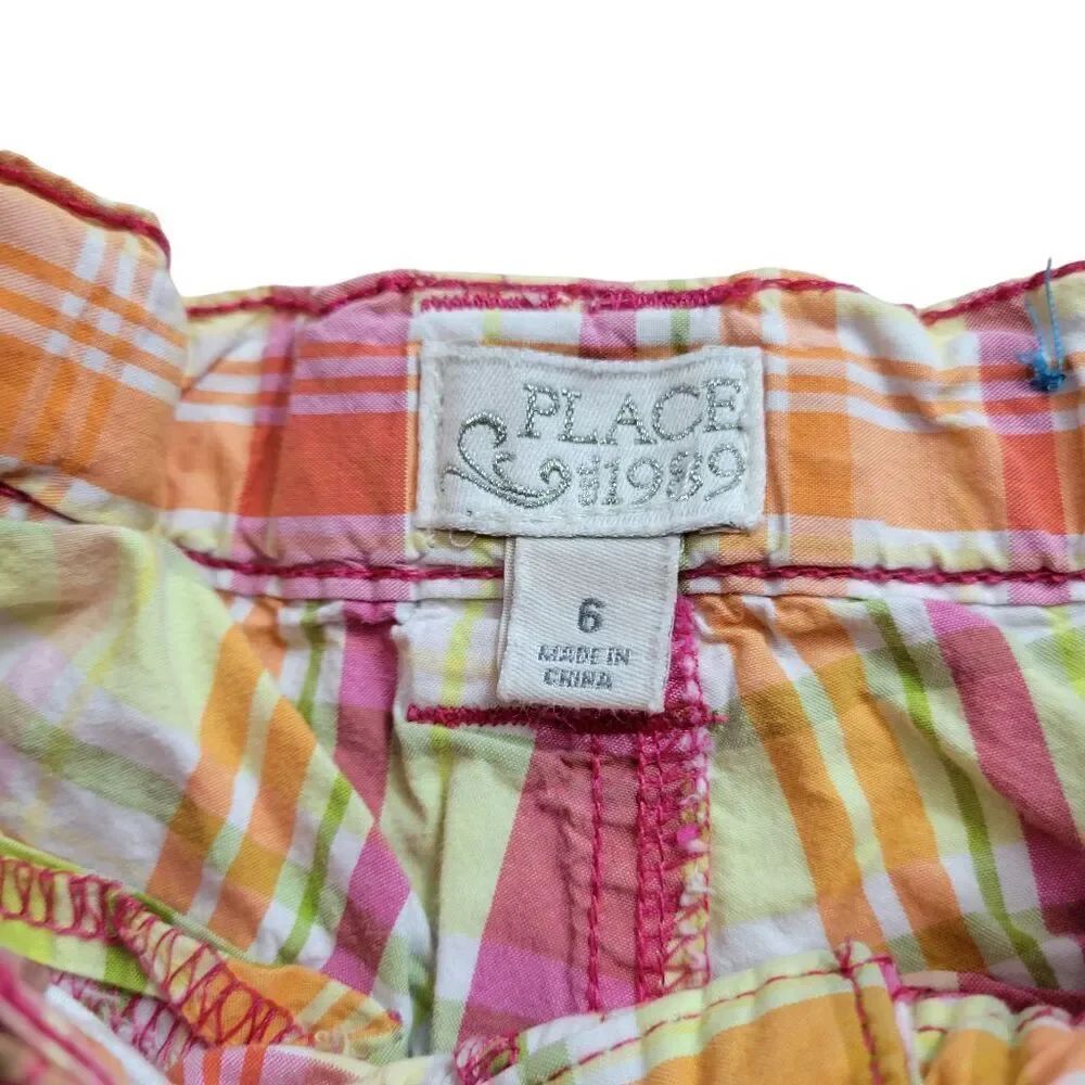 Children's Place plaid shorts 6